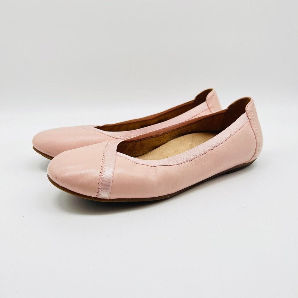 Vionic Ballet Flats Womens 8 Pink Caroll Leather Slip On Comfort Shoes - Picture 5 of 14